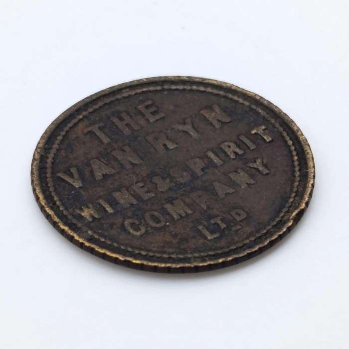 The van Ryn wine and Spirt company 2 pence token