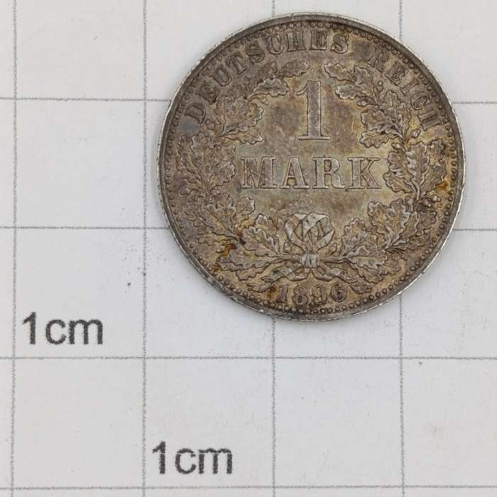 1896 A Germany Deutsches Reich 1 Mark AU+