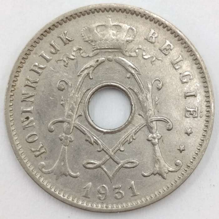 1931 Belgium 5 Centimes AU