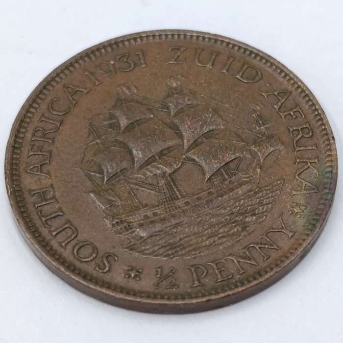 1931 Zuid Afrika Half Penny AU
