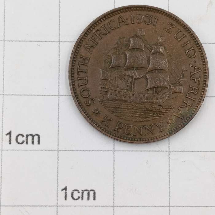 1931 Zuid Afrika Half Penny AU