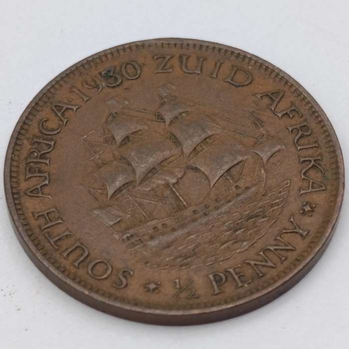 1930 South Africa Half Penny XF+