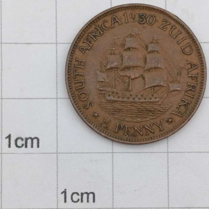 1930 South Africa Half Penny XF+