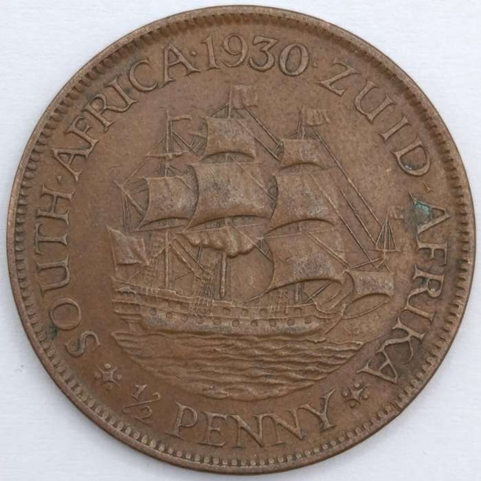 1930 South Africa Half Penny XF