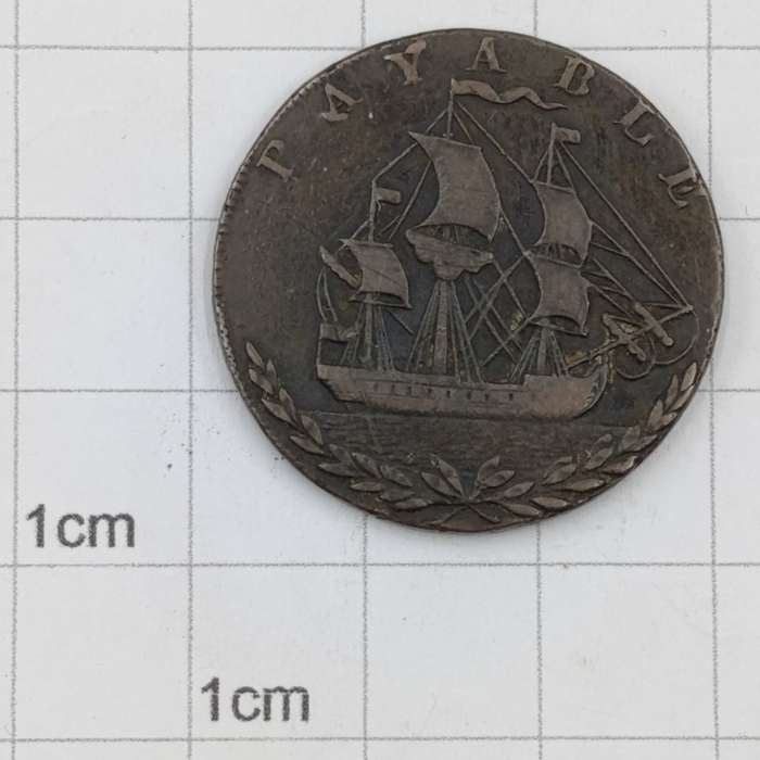 1794 PORTSEA Half Penny token - excellent condition