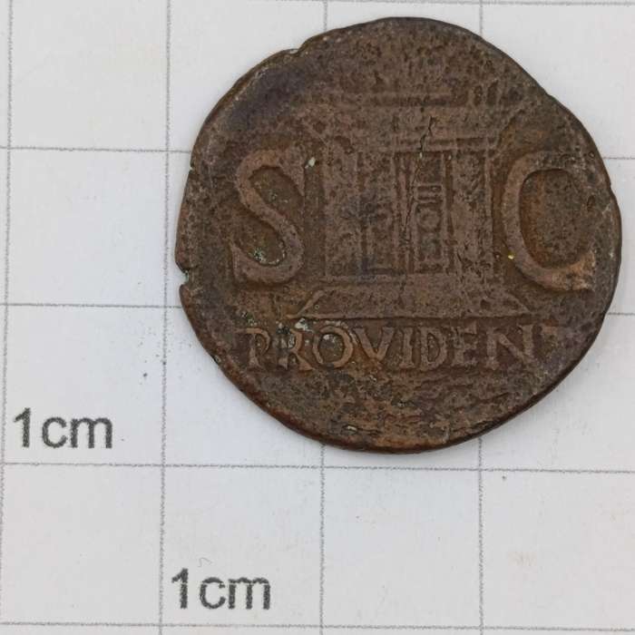 Tiberius Roman coin - posthmous issue for Augustus 22-30 AD The time of Jesus