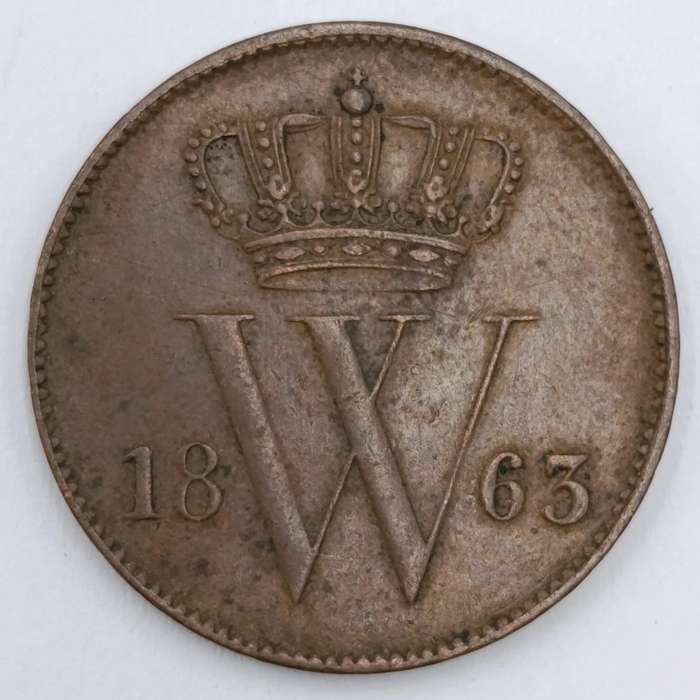 Netherlands 1863 cent AU