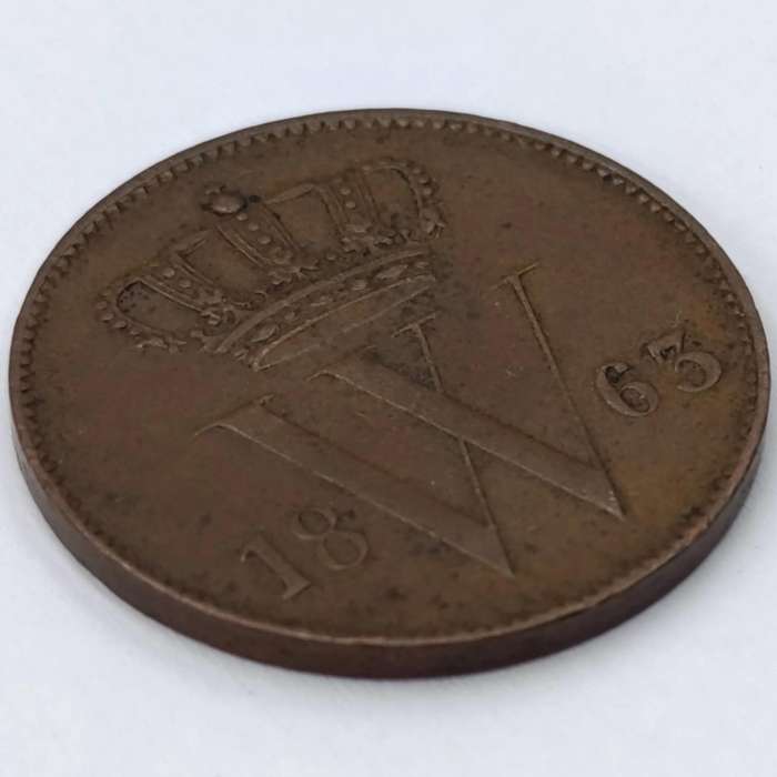 Netherlands 1863 cent AU