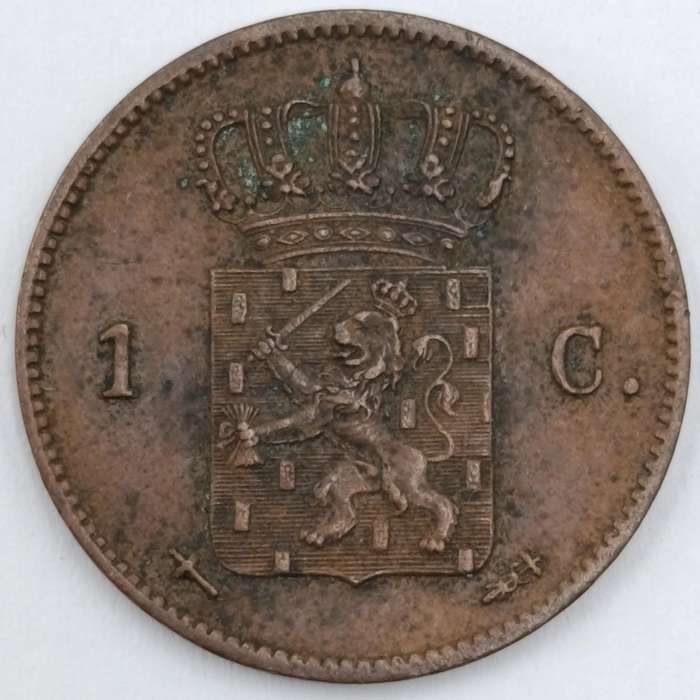 Netherlands 1863 cent AU