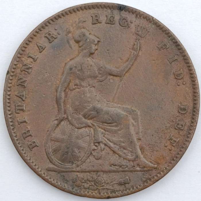 1855 Great Britain Penny aVF