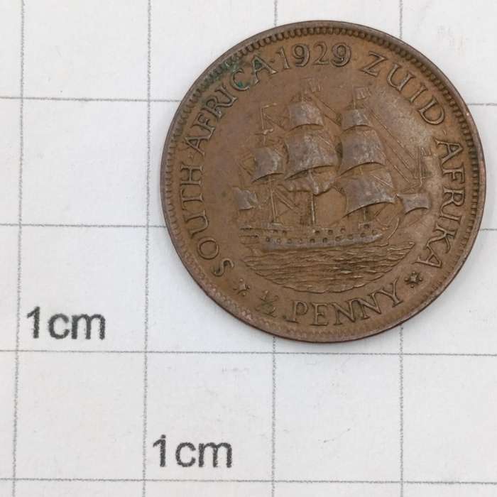 1929 South Africa Half Penny XF