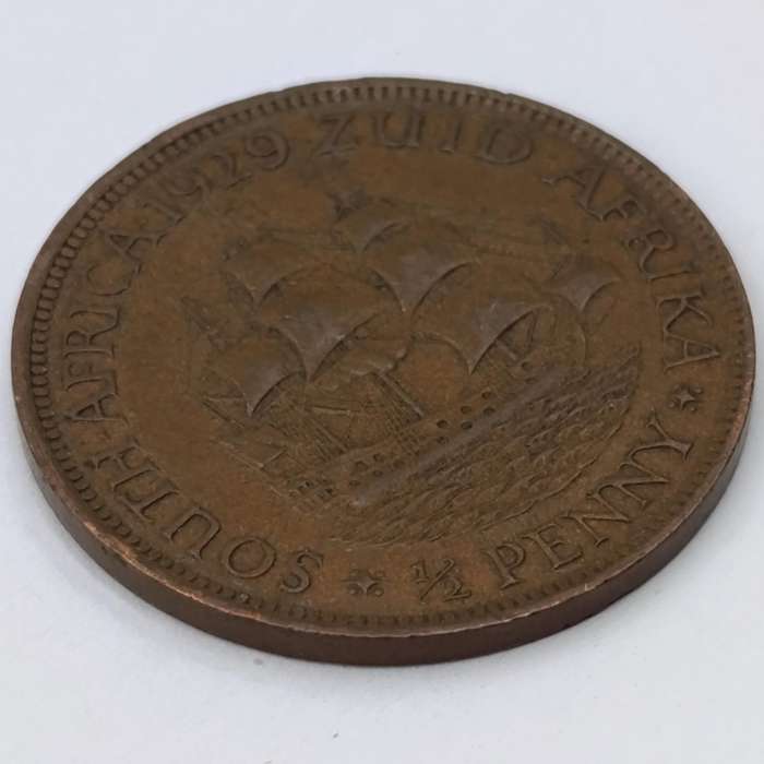 1929 South Africa Half Penny XF