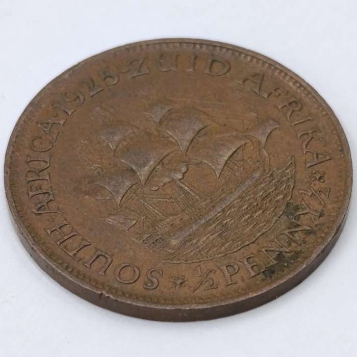 1925 South Africa Half Penny VF+