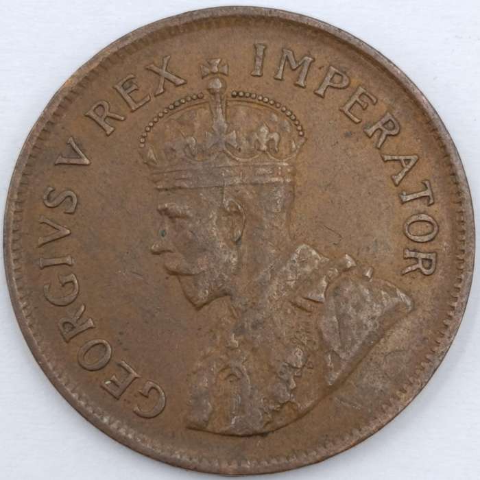 1925 South Africa Half Penny VF+