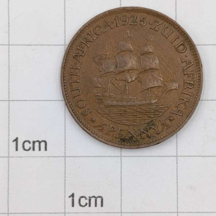 1925 South Africa Half Penny VF+