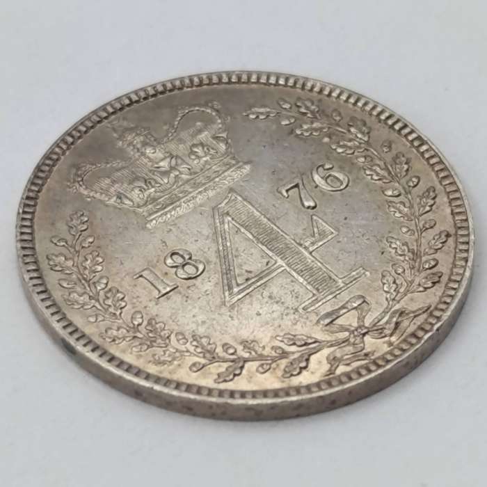 1876 Great Britian 4 Pence (Groat) Prooflike - only 4862 Minted