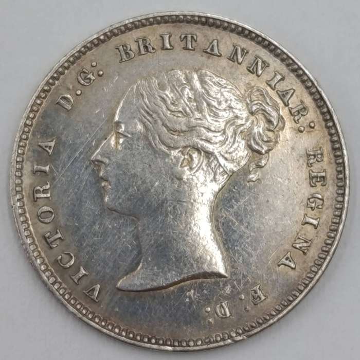 1876 Great Britian 4 Pence (Groat) Prooflike - only 4862 Minted