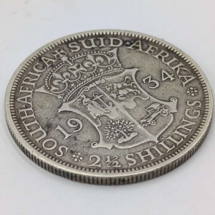 1934 South Africa Half Crown VF