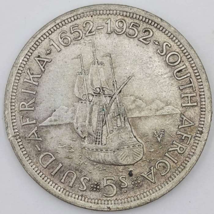 South Africa 1952 full set of silver and copper coins