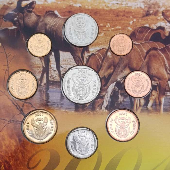 2001 South African uncirculated baby coin set