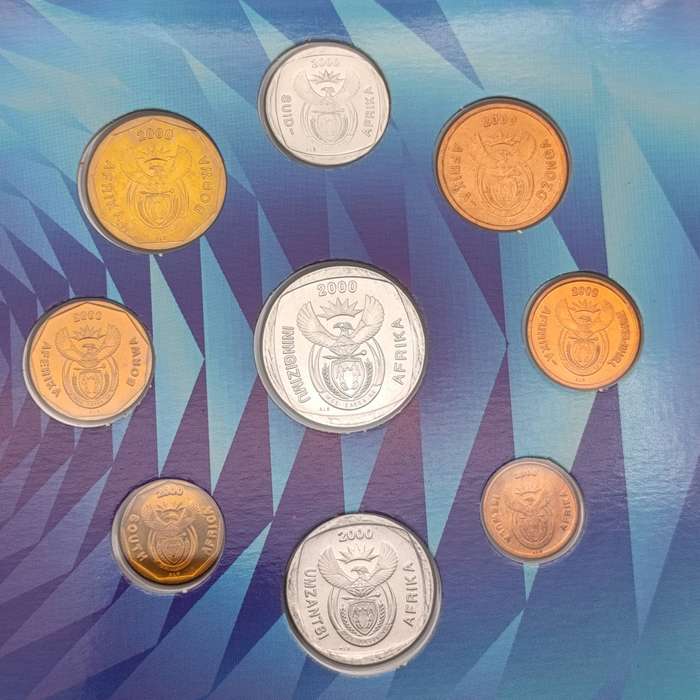 2000 South African uncirculated coin set - New Coat of Arms