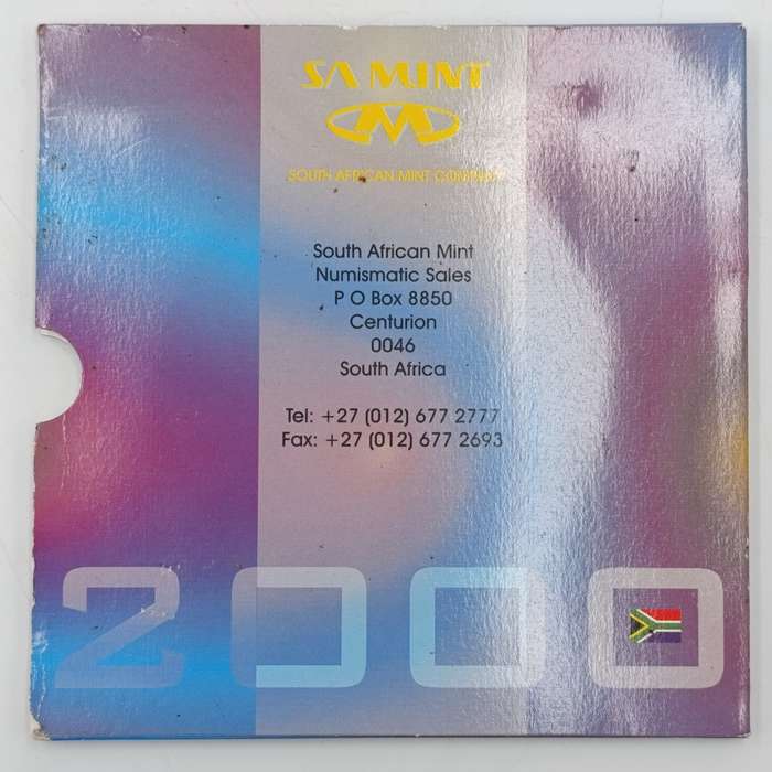 2000 South African uncirculated coin set - new coat of arms