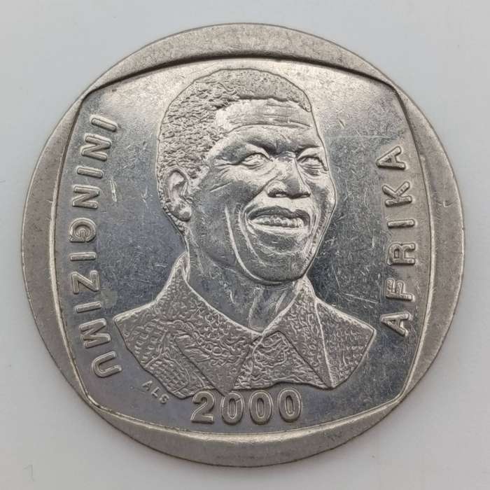 Mandela proof R5 on FDC no 6.3c plus Mandela inauguration cover 6.3b plus R5 Mandela coin 2000