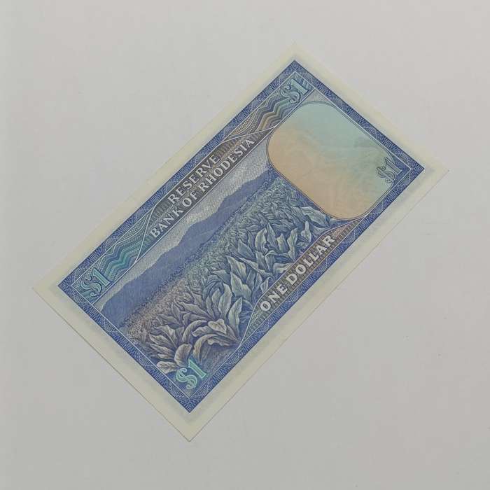 Rhodesia One dollar banknote Salisbury 2 August 1979 uncirculated