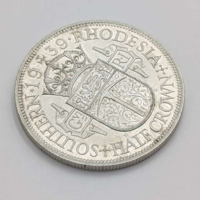 Southern Rhodesia 1939 half crown uncirculated - some pit marks