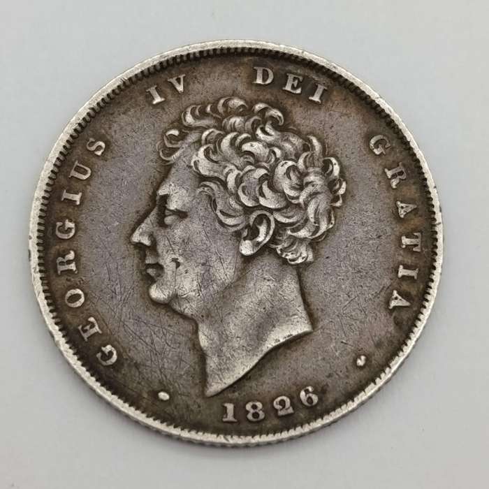 Great Britain 1826 Shilling in very fine or better condition