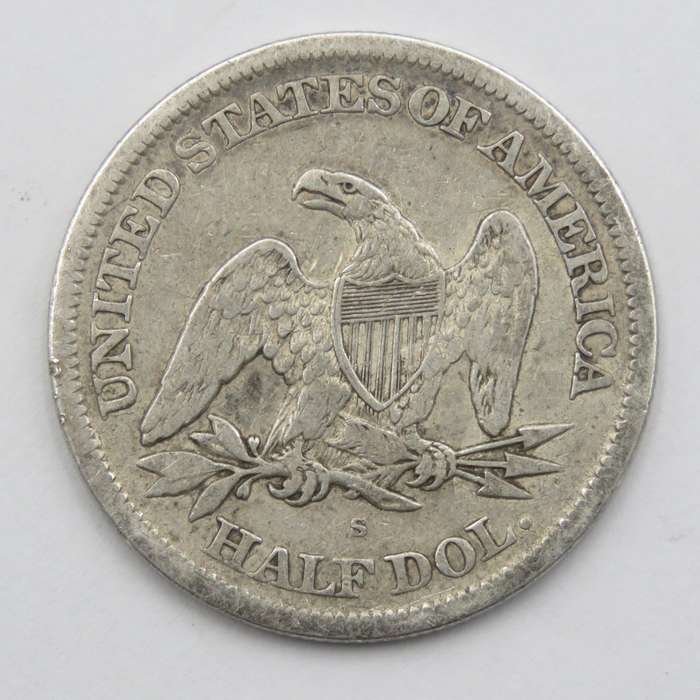USA 1865 half dollar S Fine