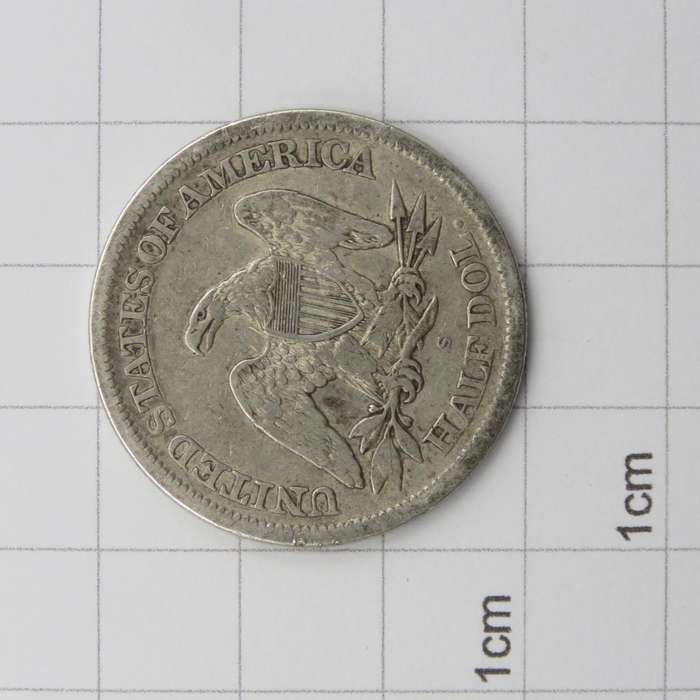 USA 1865 half dollar S Fine