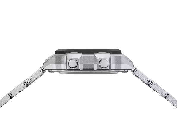 Casio AE-1200WHD-1AV (Silver & metal strap) "Casio Royale"