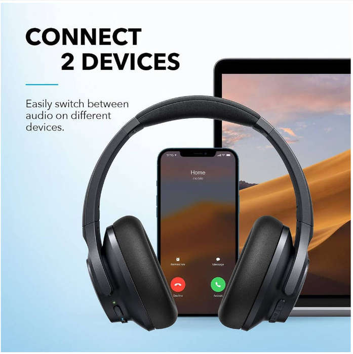 Anker Soundcore Life Q20+ Active Noise Cancelling Headphones Black