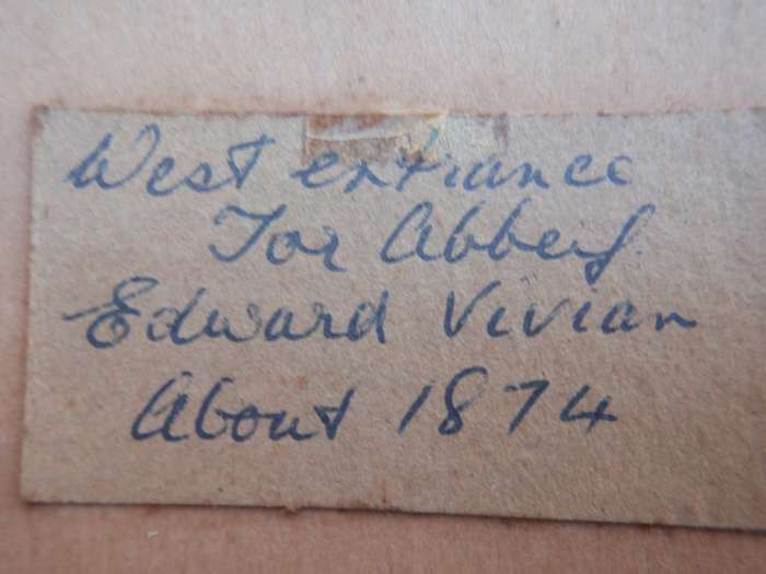 Antique original watercolours by Edwin Vivian circa 1873 - faded but lovely old pieces