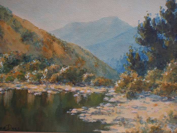 South African beauty spot, near Montagu (Western Little Karoo) Original by Irene Dyer, 1890-1954