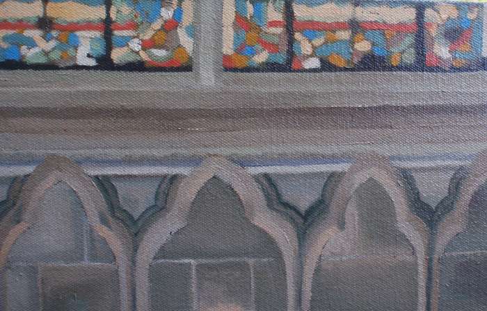 Original oil on canvas Aidan Walsh (1932-2009) Listed with Strauss.  Historical The Upper Bath.