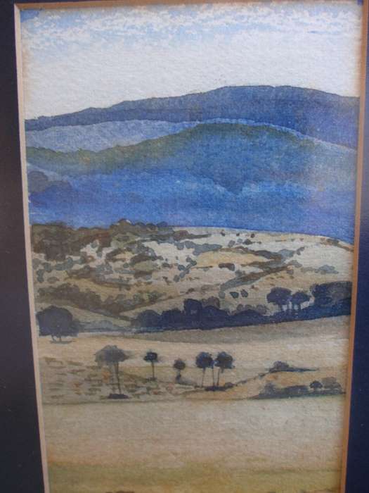 Orginal landscape watercolour painting signed Bibby and dated 1990. Well framed.