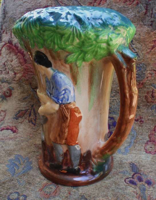 Vintage Burleigh vase "The Village Blacksmith" Lovely old character collectible piece