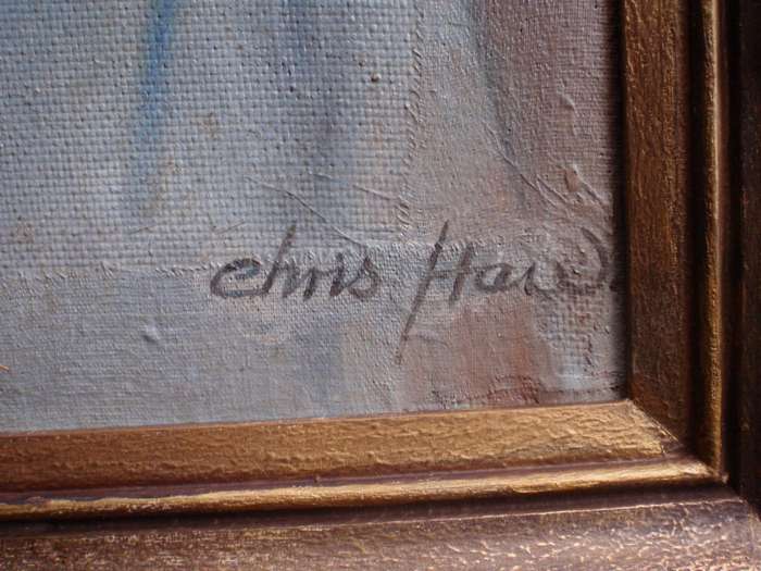 Original oil Christopher Haw 1941.