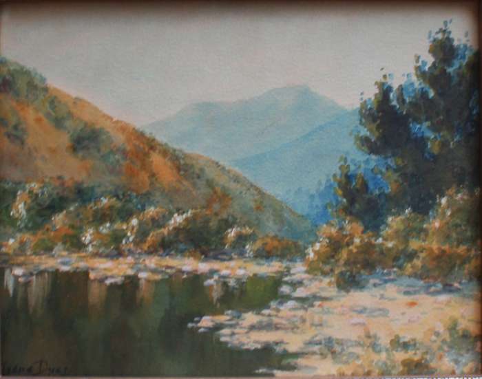 South African beauty spot, near Montagu (Western Little Karoo) Original by Irene Dyer, 1890-1954