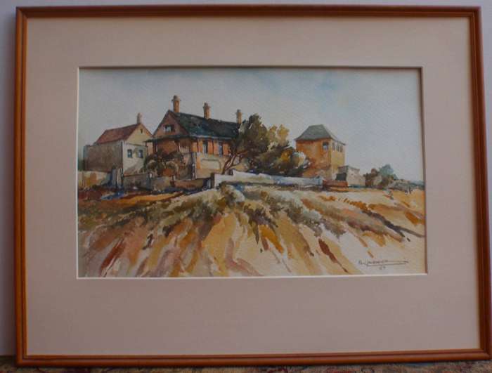 Large original watercolour Paul Lavender - signed and dated 1969. Excellent piece of original art.