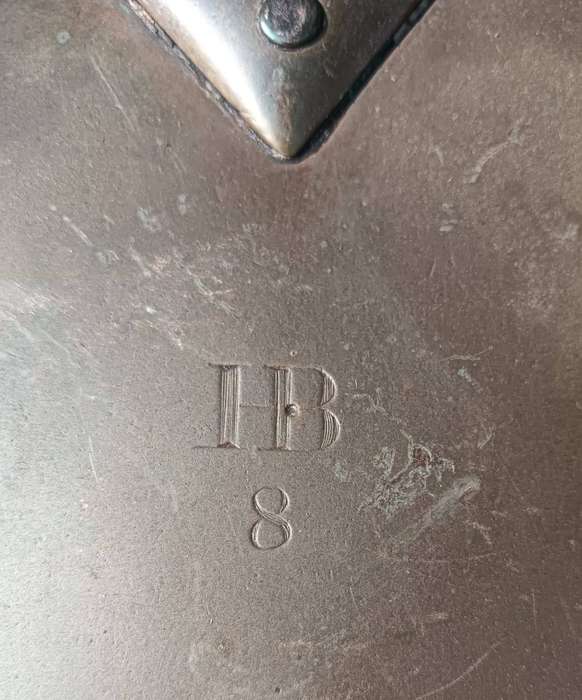 Antique French Copper Saucepan Lid with Copper Riveted Handle Heavy 568g