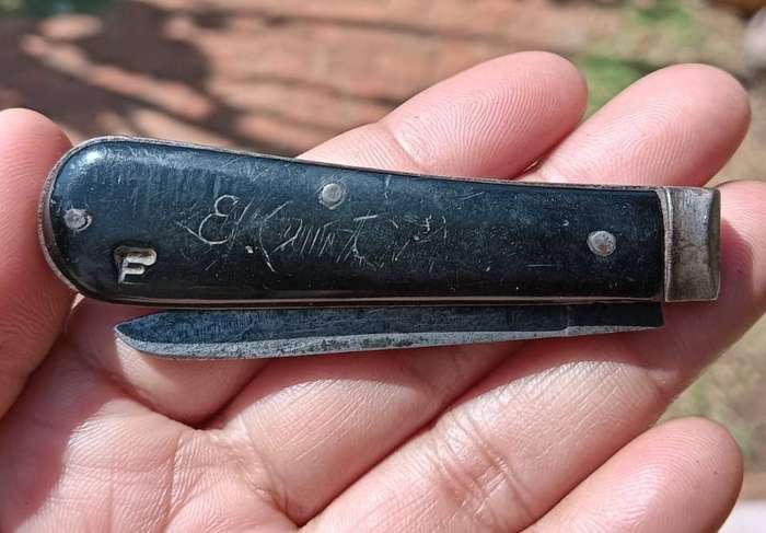 Antique Pre 1923 Joseph Rogers No 6 Norfolk St Lambsfoot Pocket Knife In Used Condition