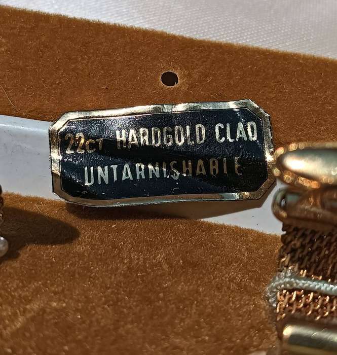 Da Vinci 22ct Hard Gold Clad Designer Cufflinks in Original Presentation Box Vintage 1970s
