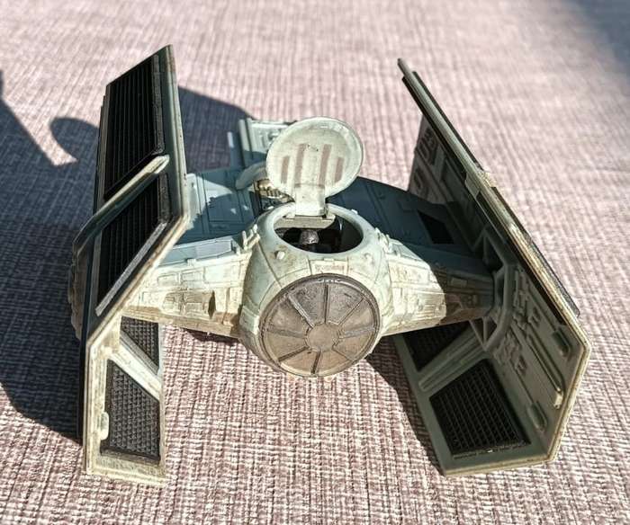Star Wars 1995 Galoob Action Fleet Darth Vader TIE Fighter - 5th of 8 Star Wars Fighters on Auction