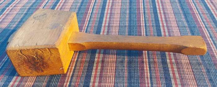 Vintage Emir Ashford England Joiners Wooden Dowel Hammer