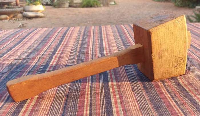Vintage Emir Ashford England Joiners Wooden Dowel Hammer