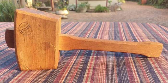 Vintage Emir Ashford England Joiners Wooden Dowel Hammer