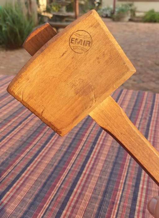 Vintage Emir Ashford England Joiners Wooden Dowel Hammer